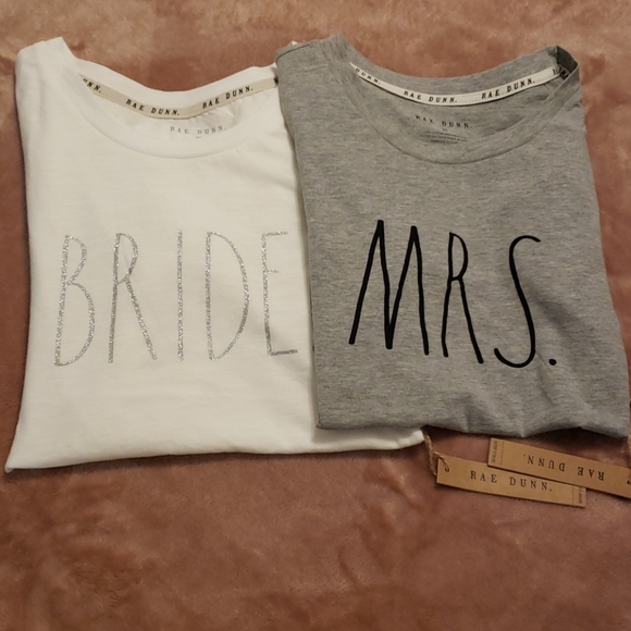 Bride and Mrs. Rae Dunn tshirts bridal shower - Picture 2 of 12